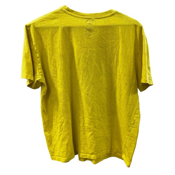 GARFIELD Y2K yellow thrashed grunge tee “Keep Your Attitude I Have My Own” sz XL - Picture 4 of 4